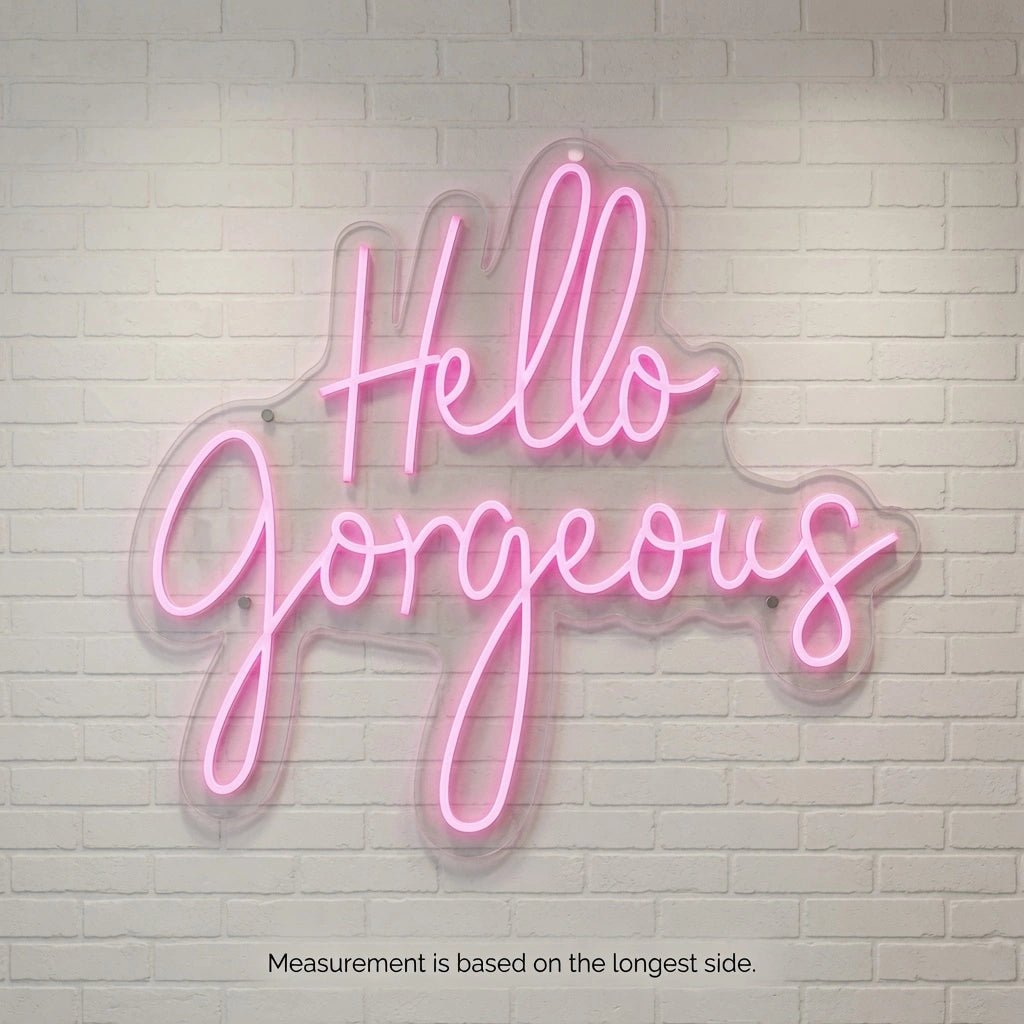 Hello Gorgeous Business Wall Decor LED Neon Sign - Shineneon