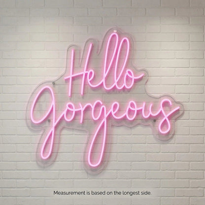 Hello Gorgeous Business Wall Decor LED Neon Sign - Shineneon