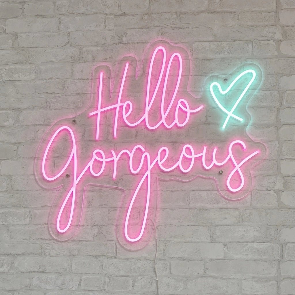 Hello Gorgeous Business Wall Decor LED Neon Sign - Shineneon