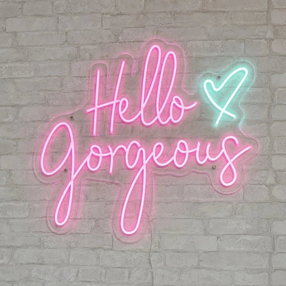 Hello Gorgeous Business Wall Decor LED Neon Sign - Shineneon