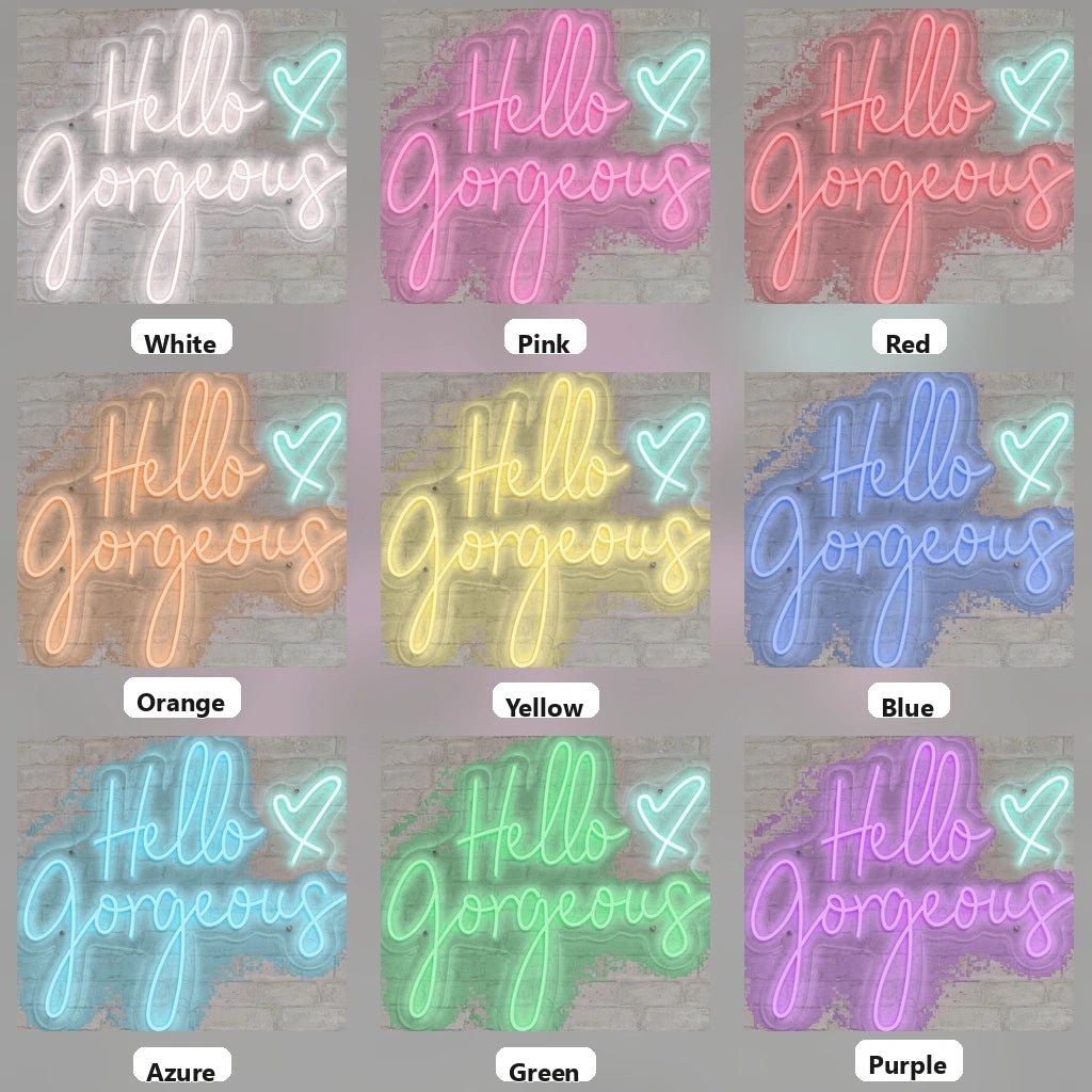 Hello Gorgeous Business Wall Decor LED Neon Sign - Shineneon