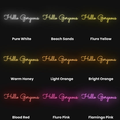 Hello Gorgeous Led Neon Sign | Shineneon