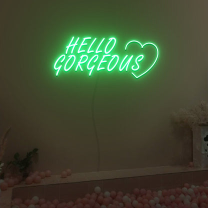Hello Gorgeous Led Neon Sign Fashion Custom Led Neon Sign | Shineneon