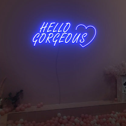 Hello Gorgeous Led Neon Sign Fashion Custom Led Neon Sign | Shineneon