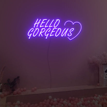 Hello Gorgeous Led Neon Sign Fashion Custom Led Neon Sign | Shineneon
