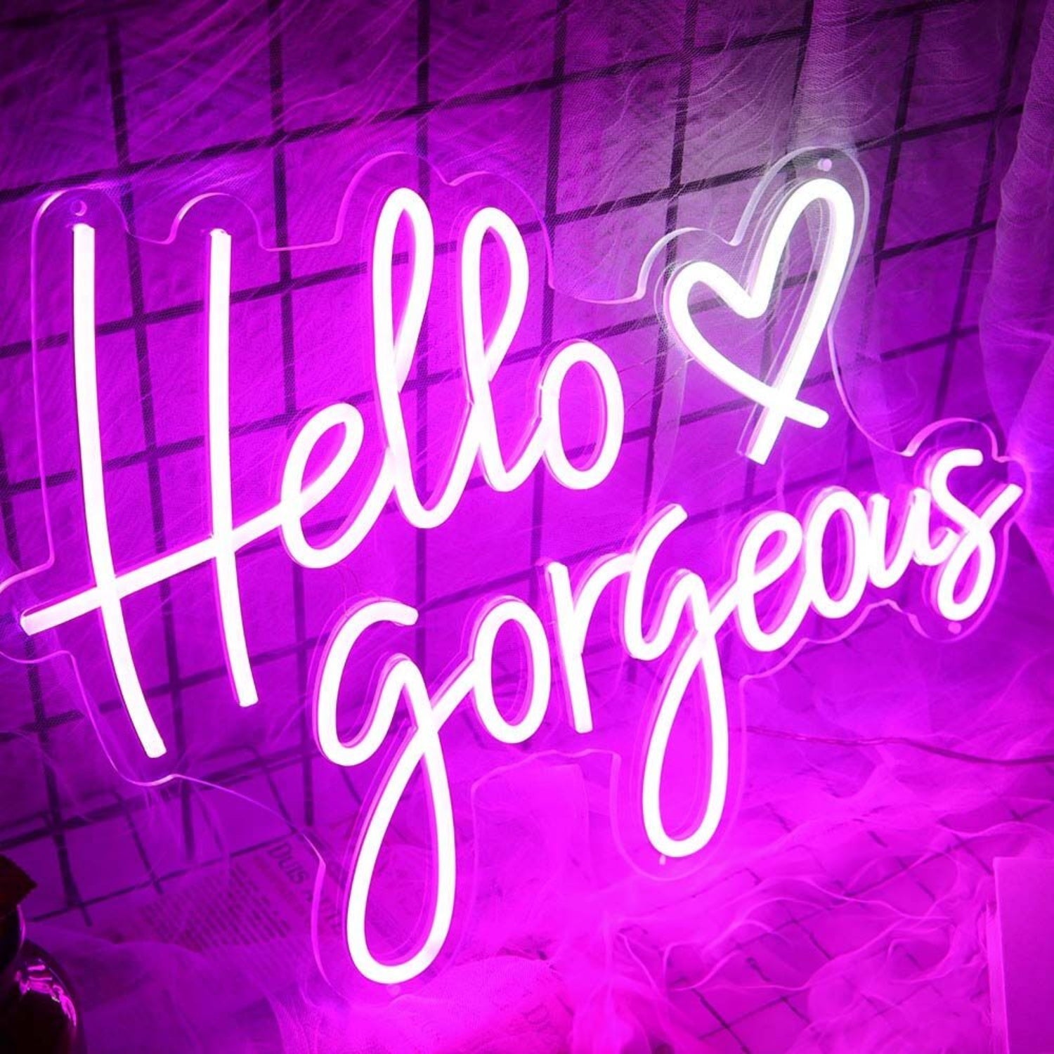 Hello Gorgeous Led Neon Sign For Positive And Fun Spaces - Shineneon