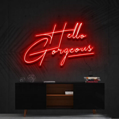Hello Gorgeous Led Neon Sign For Welcoming Spaces - Shineneon