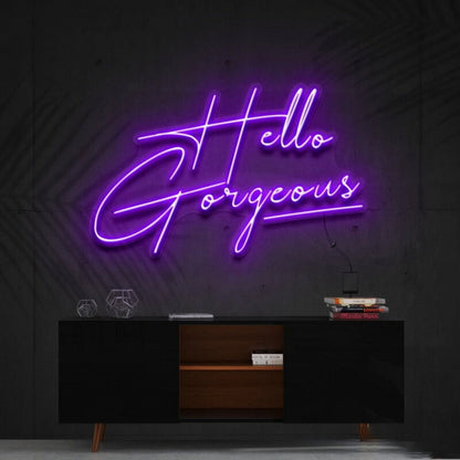 Hello Gorgeous Led Neon Sign For Welcoming Spaces - Shineneon