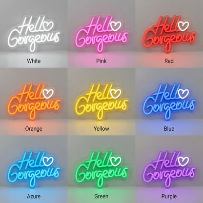 Hello Gorgeous LED Neon Sign Home Decor - Shineneon