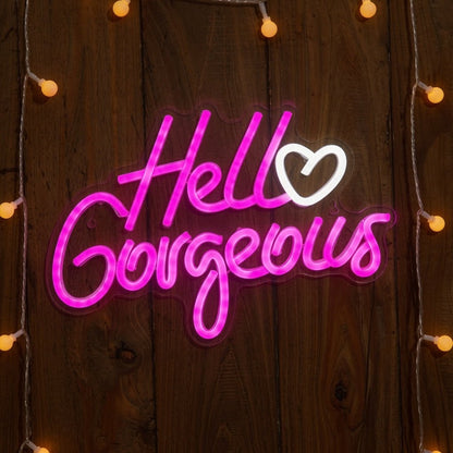 Hello Gorgeous LED Neon Sign Home Decor - Shineneon