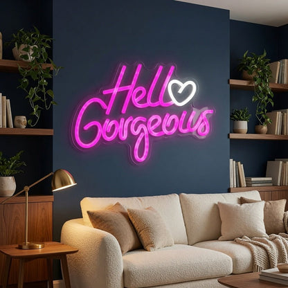 Hello Gorgeous LED Neon Sign Home Decor - Shineneon