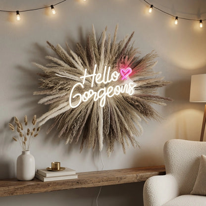 Hello Gorgeous LED Neon Sign Home Decor Wall Neon Sign - 02 High-Converting Product Image