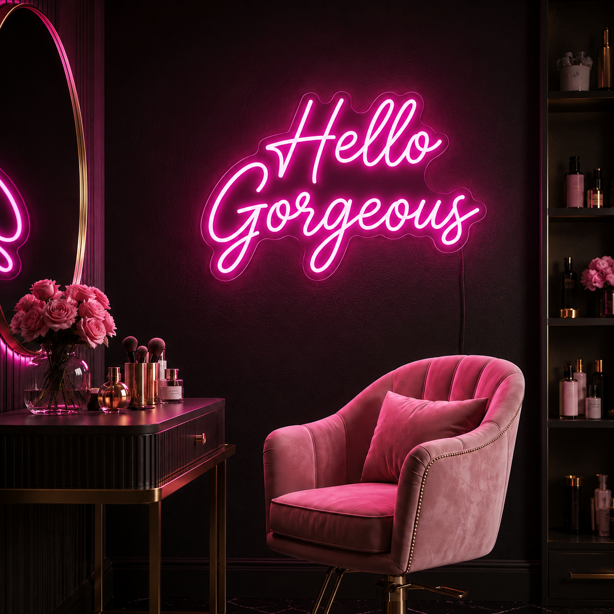 Hello Gorgeous LED Neon Sign Home Wall Art Home Art - 02 High-Converting Product Image