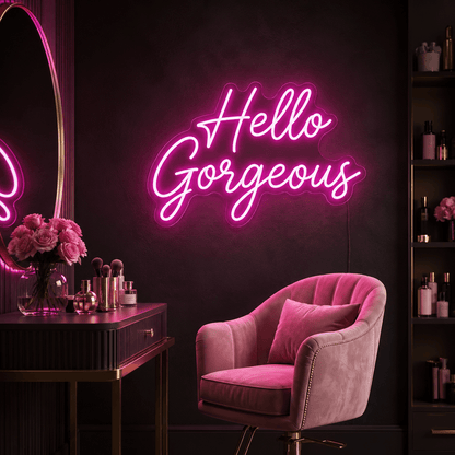 Hello Gorgeous LED Neon Sign Home Wall Art Home Art - Shineneon
