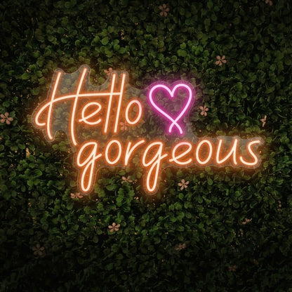 Hello Gorgeous LED Neon Sign Home Wall Art Wall Decor - 01 Original Product Image