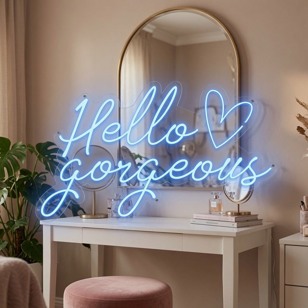 Hello Gorgeous LED Neon Sign Home Wall Art Wall Neon Sign - Shineneon