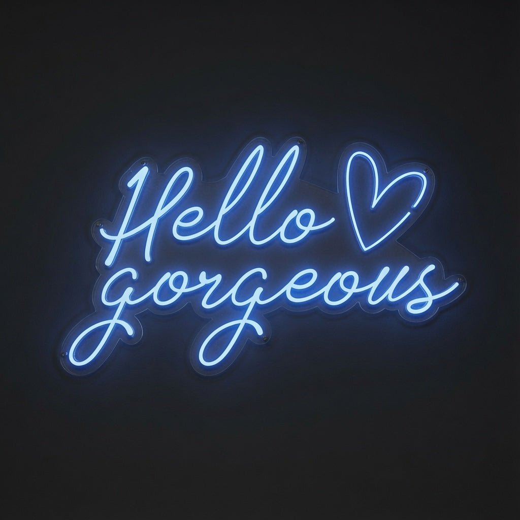 Hello Gorgeous LED Neon Sign Home Wall Art Wall Neon Sign - Shineneon