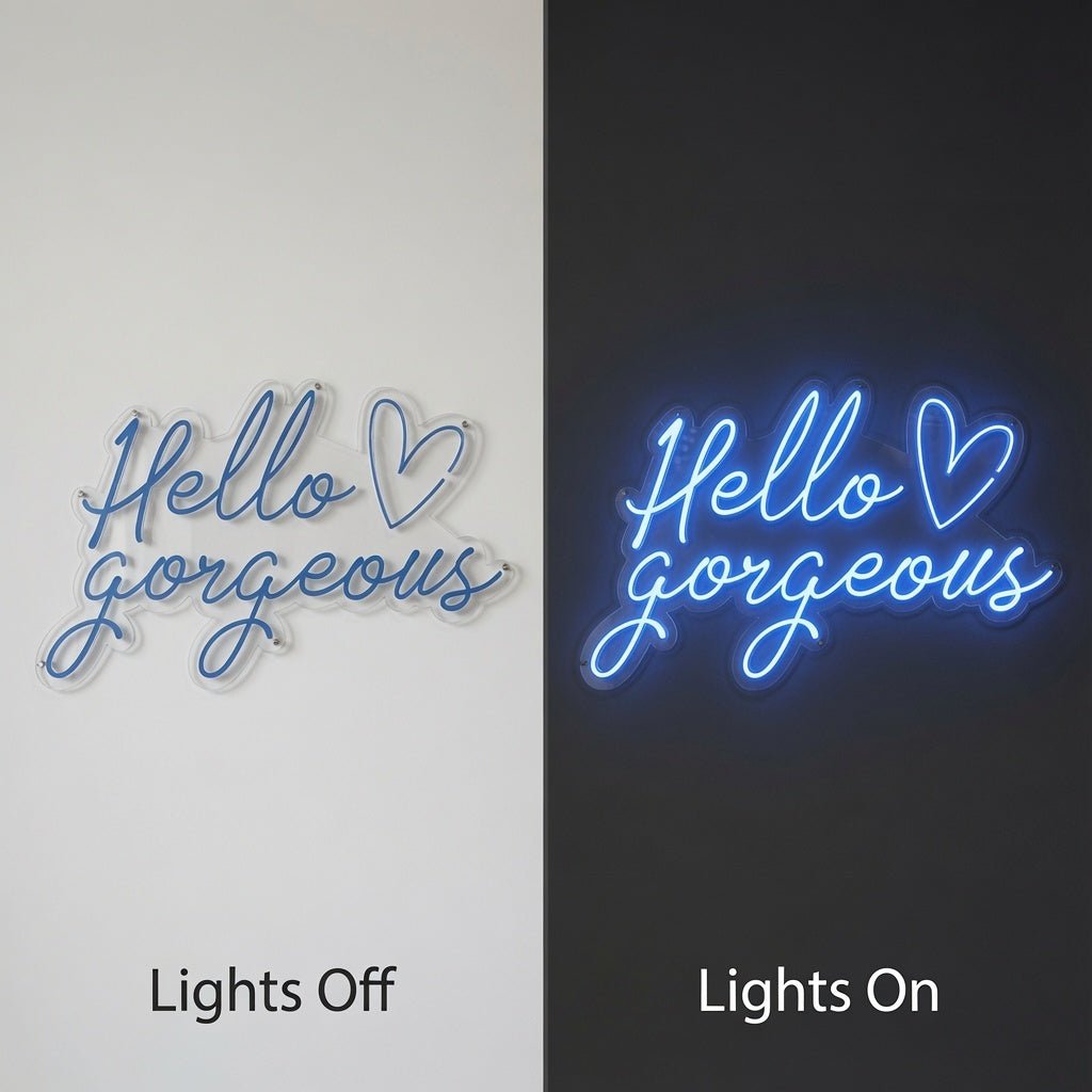 Hello Gorgeous LED Neon Sign Home Wall Art Wall Neon Sign - Shineneon