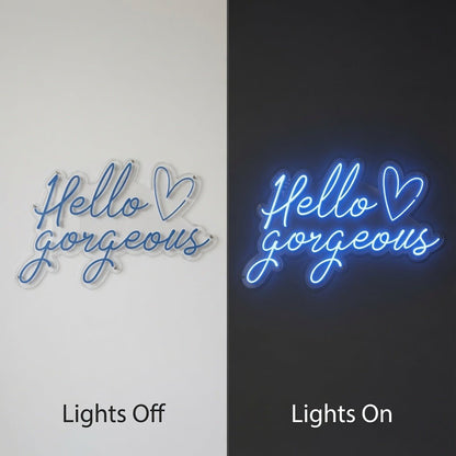 Hello Gorgeous LED Neon Sign Home Wall Art Wall Neon Sign - Shineneon
