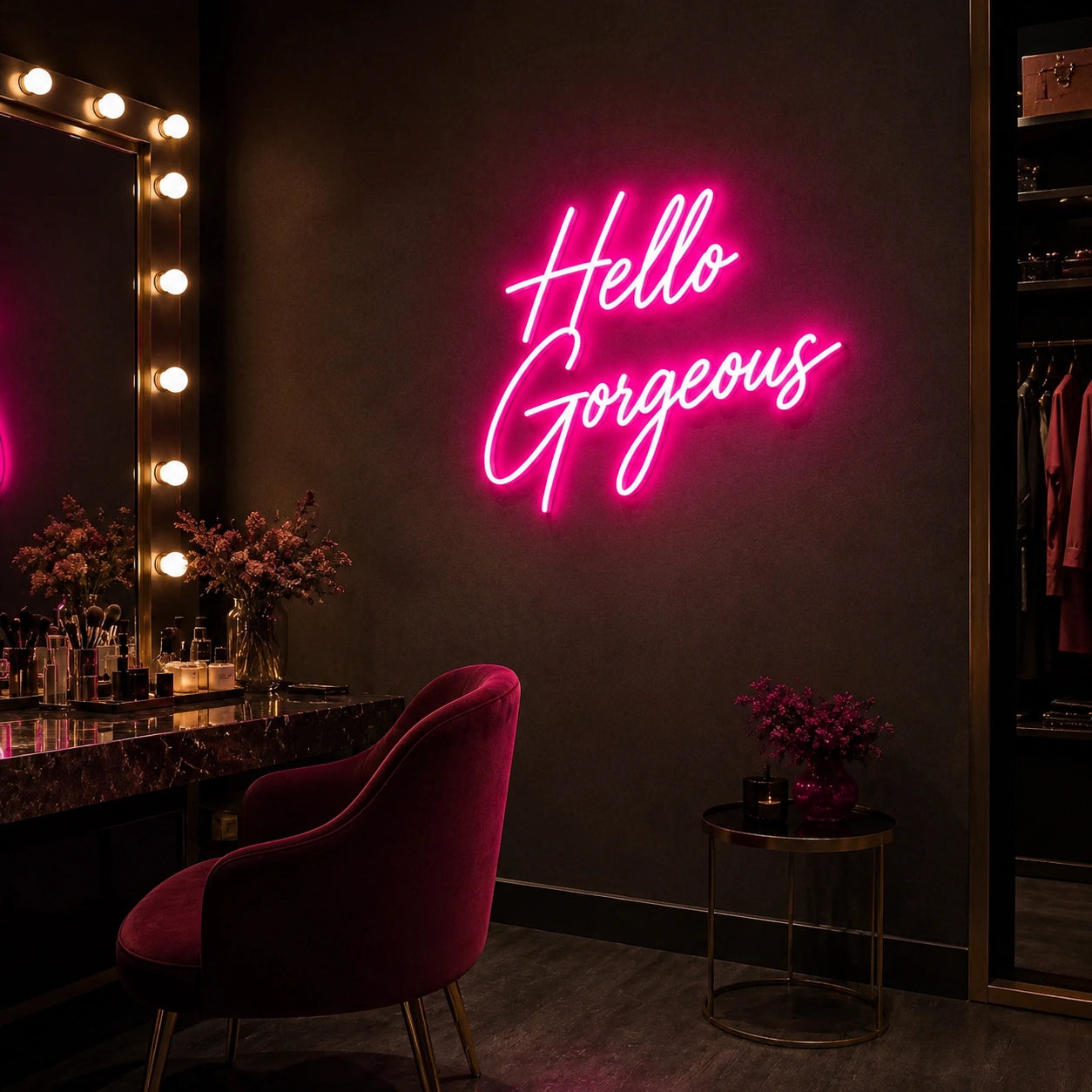 Hello Gorgeous LED Neon Sign Wall Decor - 02 High-Converting Product Image