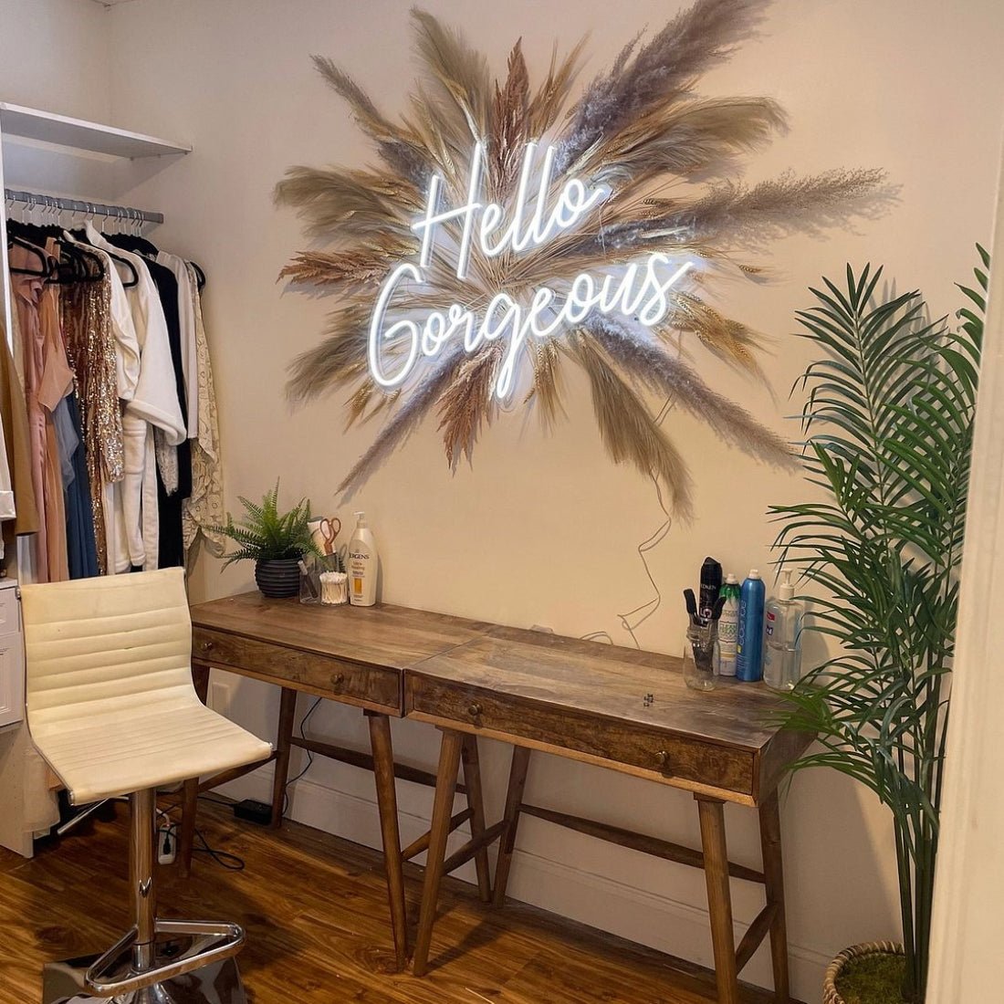 Hello Gorgeous Led Sign Business Neon Sign Wall Art - Shineneon