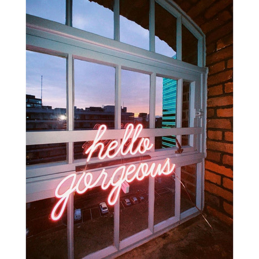 Hello Gorgeous Led Sign Business Neon Signs Wall Art