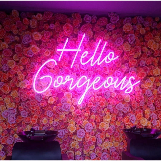 Hello Gorgeous Led Sign Business Neon Signs Wall Decors