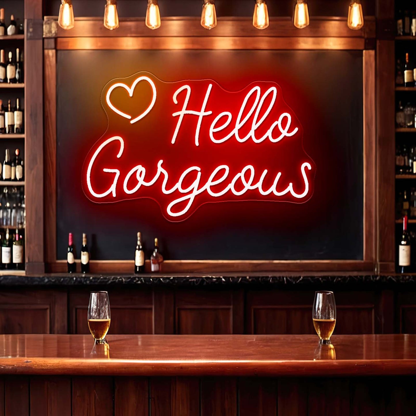 Hello gorgeous neon sign for bedroom neon sign for sale