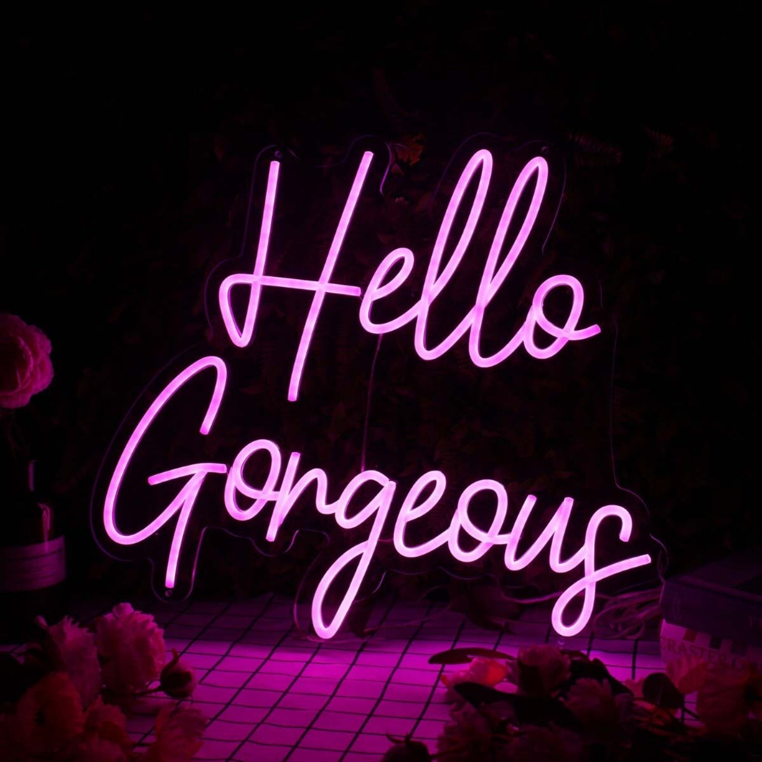 Hello Gorgeous Purple Led Neon Sign - Shineneon