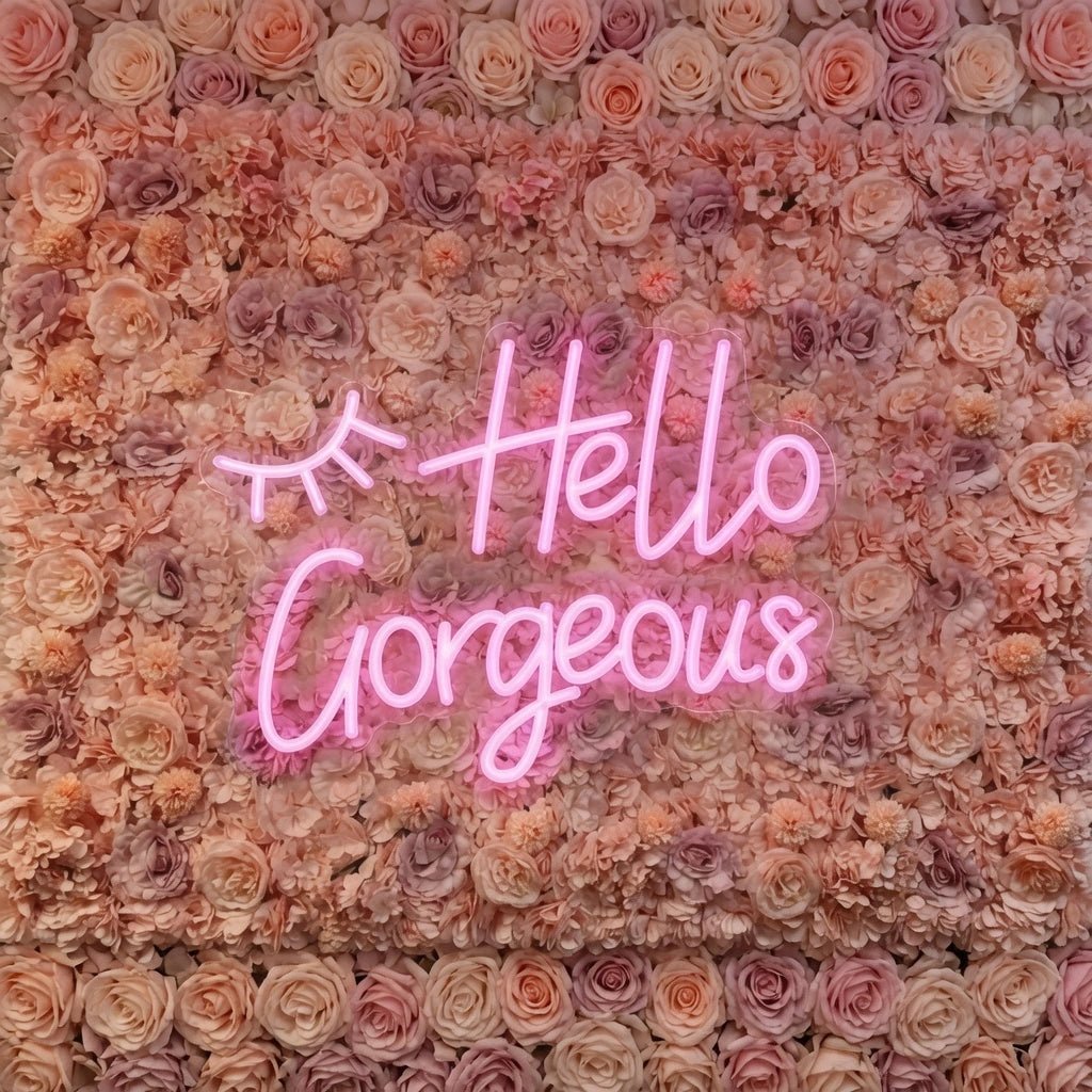Hello Gorgeous Room Decor LED Neon Sign Wall Neon Sign - Shineneon