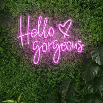 Hello Gorgeous Shop Wall Decor LED Neon Sign - 01 Original Product Image