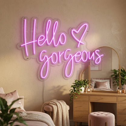Hello Gorgeous Shop Wall Decor LED Neon Sign - 02 High-Converting Product Image