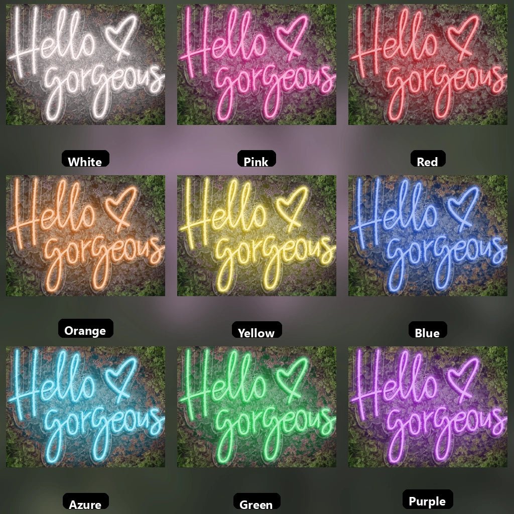 Hello Gorgeous Shop Wall Decor LED Neon Sign - Shineneon