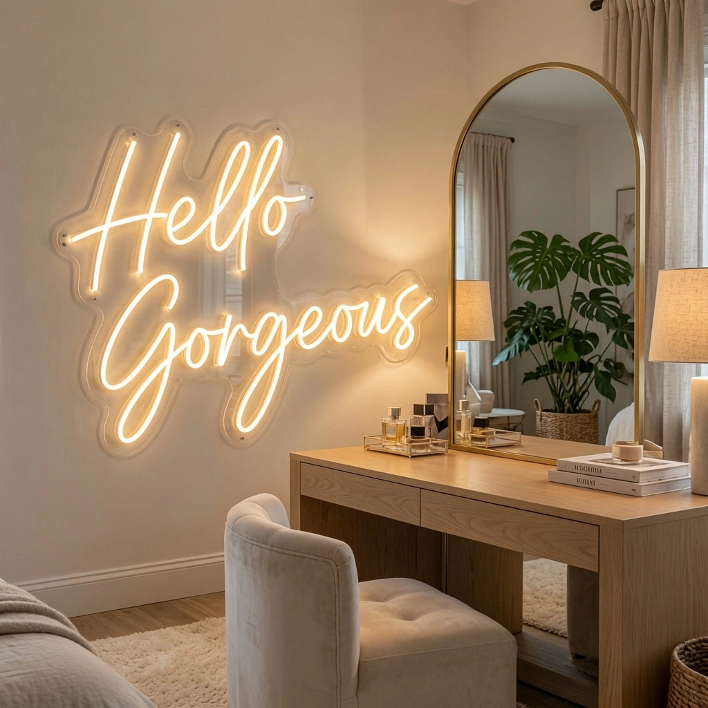 Hello Gorgeous Store Wall Decor LED Neon Sign - 02 High-Converting Product Image