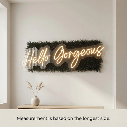 Hello Gorgeous Store Wall Decor LED Neon Sign - 04 Size Image