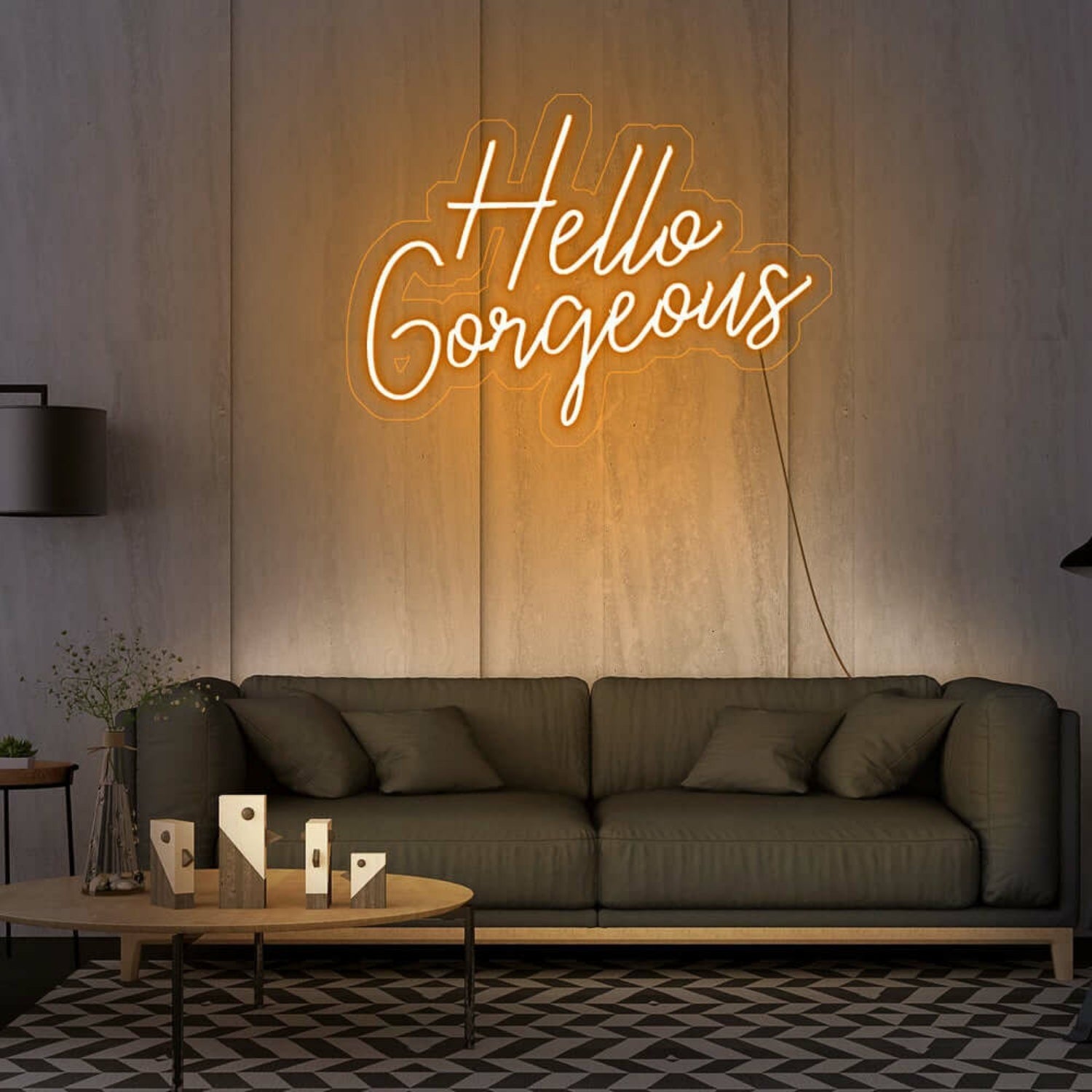 Hello Gorgeous V2 Led Neon Sign For Positive And Stylish Spaces | Shineneon
