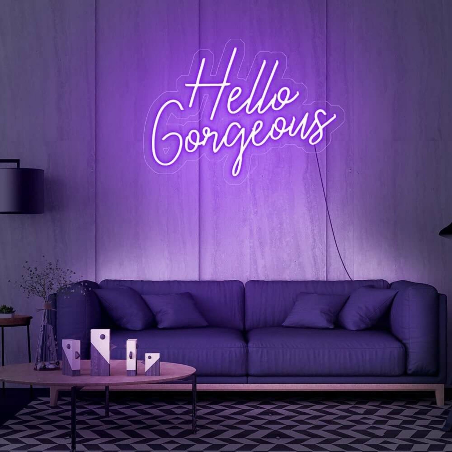 Hello Gorgeous V2 Led Neon Sign For Positive And Stylish Spaces | Shineneon