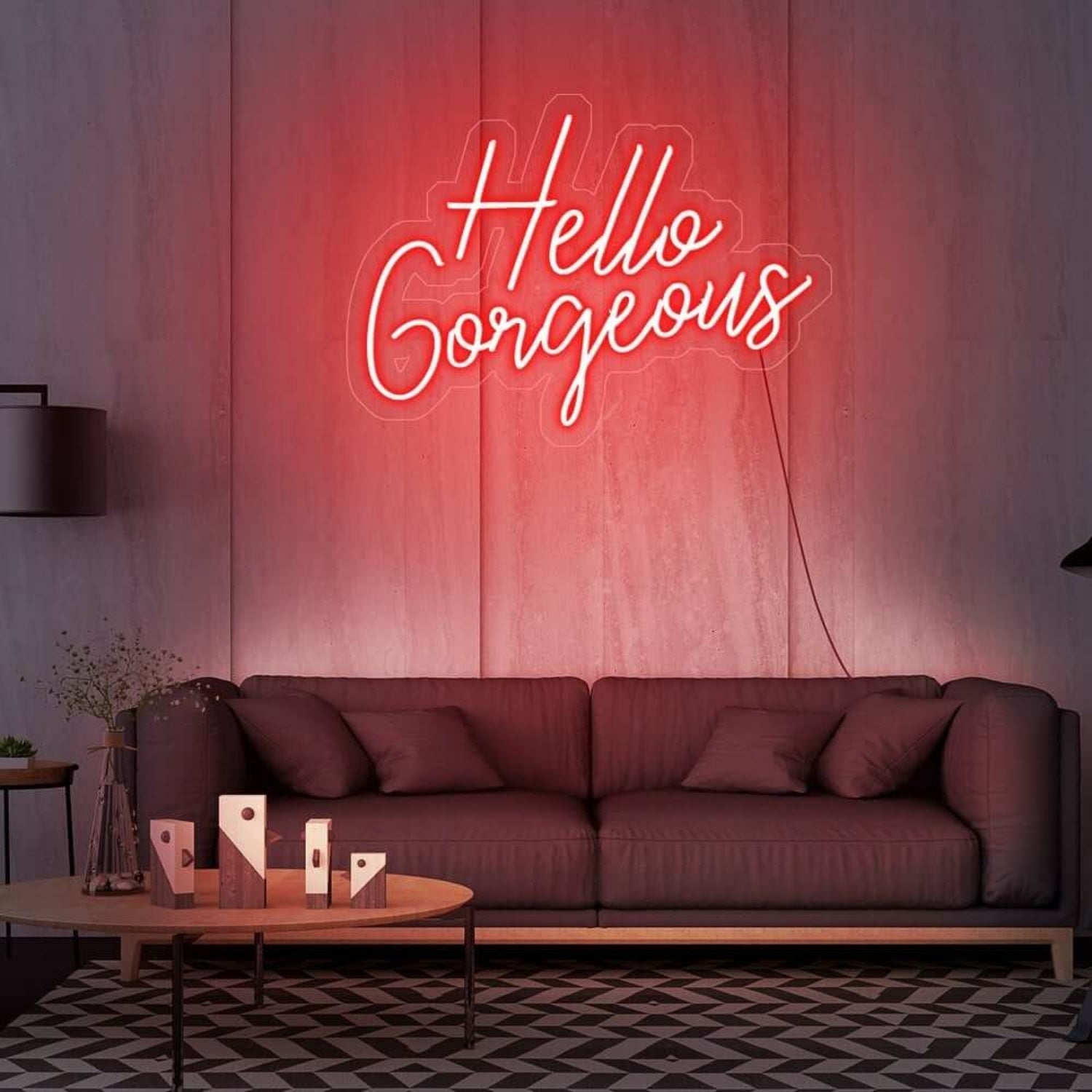 Hello Gorgeous V2 Led Neon Sign For Positive And Stylish Spaces | Shineneon
