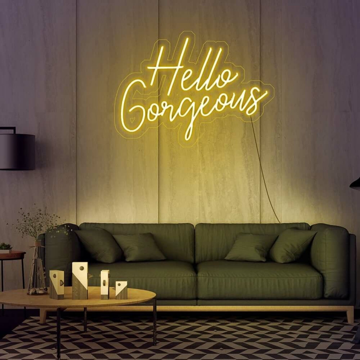 Hello Gorgeous V2 Led Neon Sign For Positive And Stylish Spaces | Shineneon