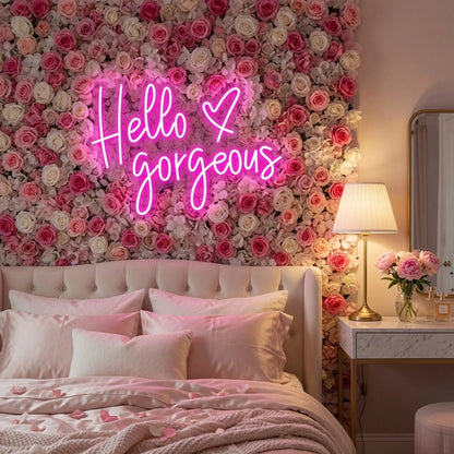 Hello Gorgeous Wall Art LED Neon Sign Wall Neon Sign - Shineneon