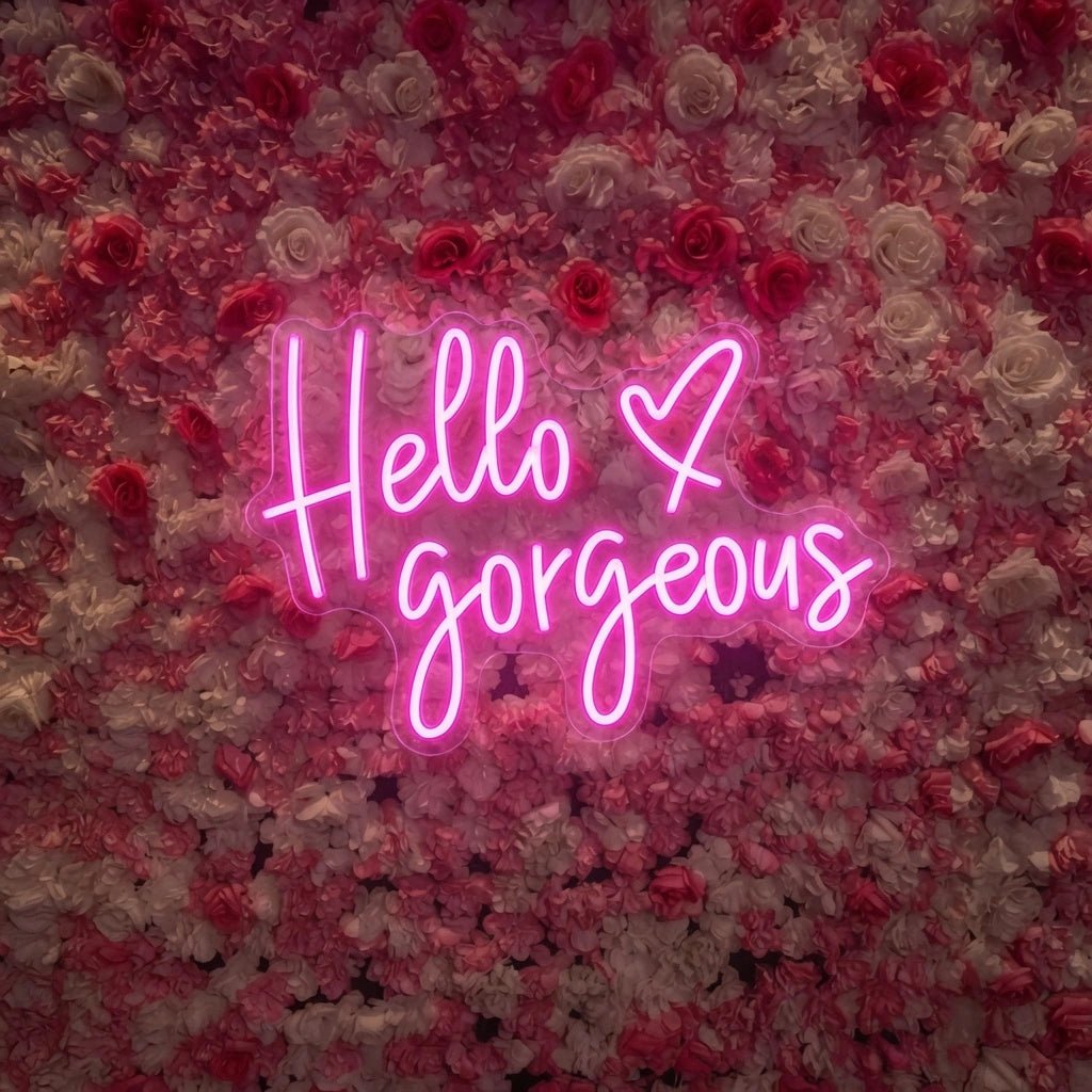 Hello Gorgeous Wall Art LED Neon Sign Wall Neon Sign - Shineneon