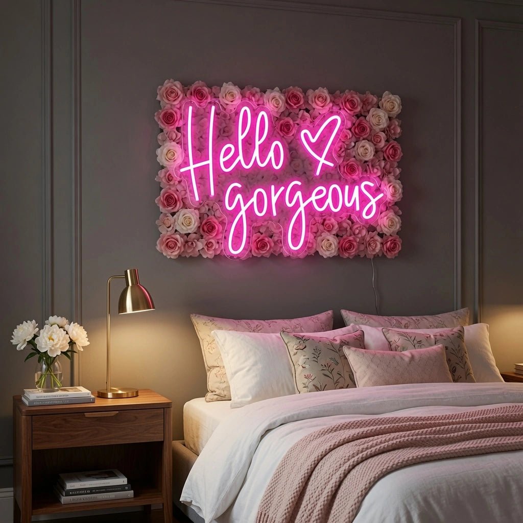Hello Gorgeous Wall Art LED Neon Sign Wall Neon Sign - Shineneon