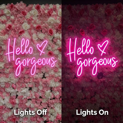 Hello Gorgeous Wall Art LED Neon Sign Wall Neon Sign - Shineneon