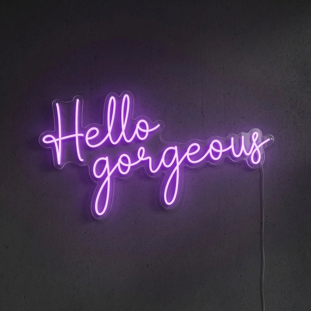 Hello Gorgeous Wall Decor LED Neon Sign Wall Neon Sign - Shineneon