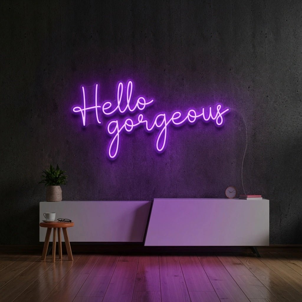 Hello Gorgeous Wall Decor LED Neon Sign Wall Neon Sign - Shineneon