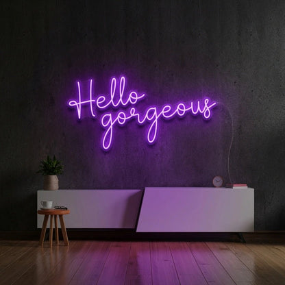 Hello Gorgeous Wall Decor LED Neon Sign Wall Neon Sign - Shineneon