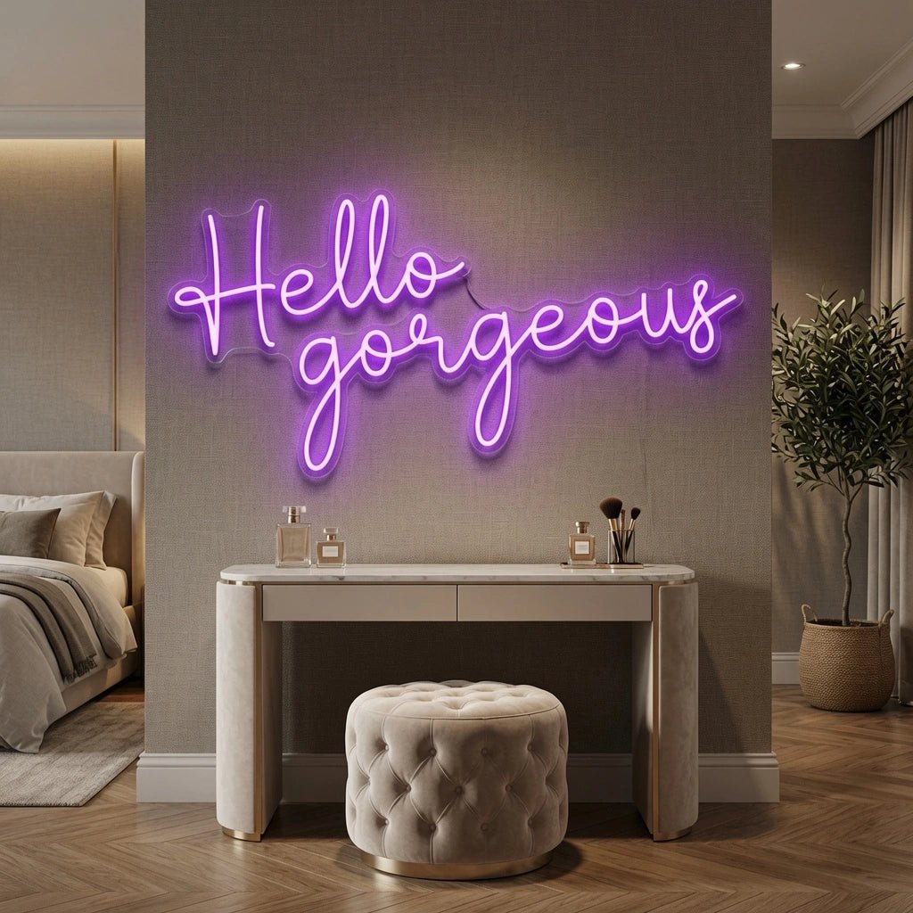 Hello Gorgeous Wall Decor LED Neon Sign Wall Neon Sign - Shineneon