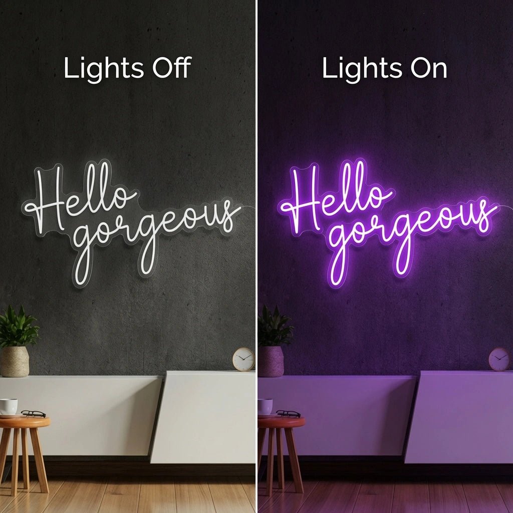 Hello Gorgeous Wall Decor LED Neon Sign Wall Neon Sign - Shineneon