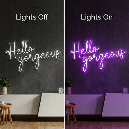 Hello Gorgeous Wall Decor LED Neon Sign Wall Neon Sign - Shineneon