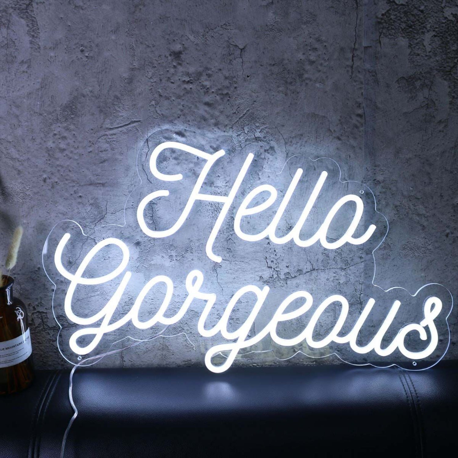 Hello Gorgeous White Led Neon Sign - Shineneon